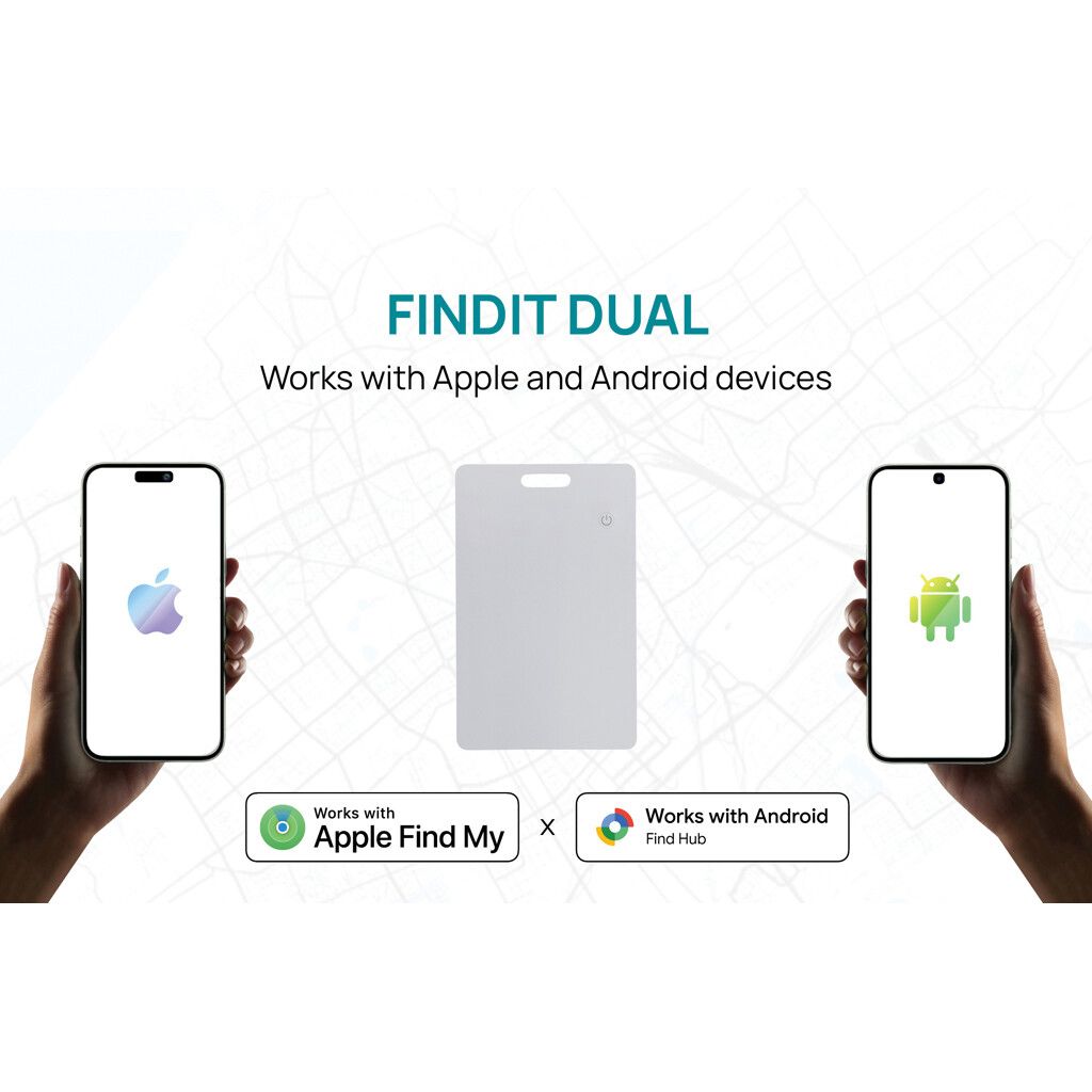 Findit Dual aufladebare RCS Ultra-Thin-Finder-Card - weiß-110
