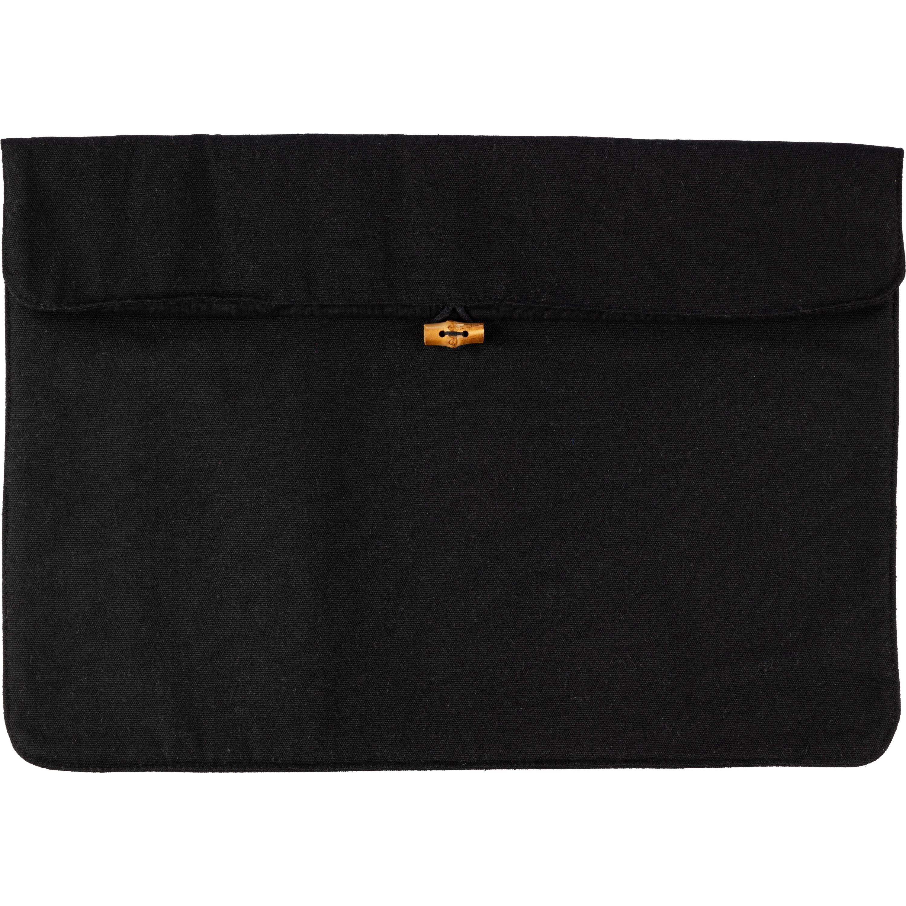 Laptoptasche aus Baumwolle (220 gr/m²) Dirk  - schwarz-497