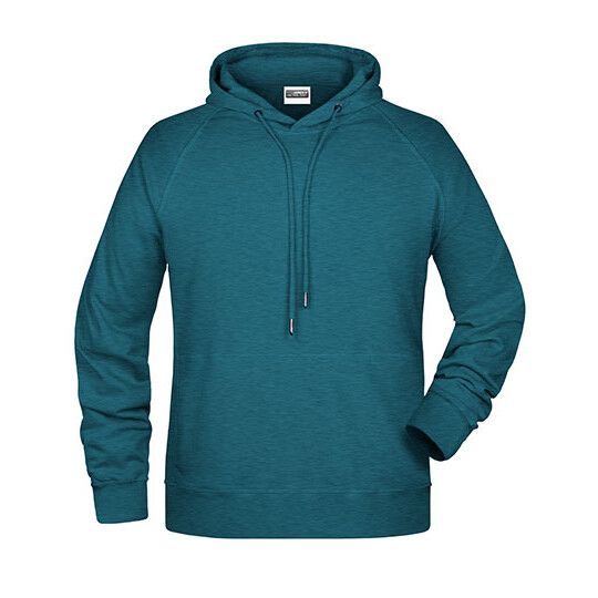 Men´s Hoody - petrol melange-570
