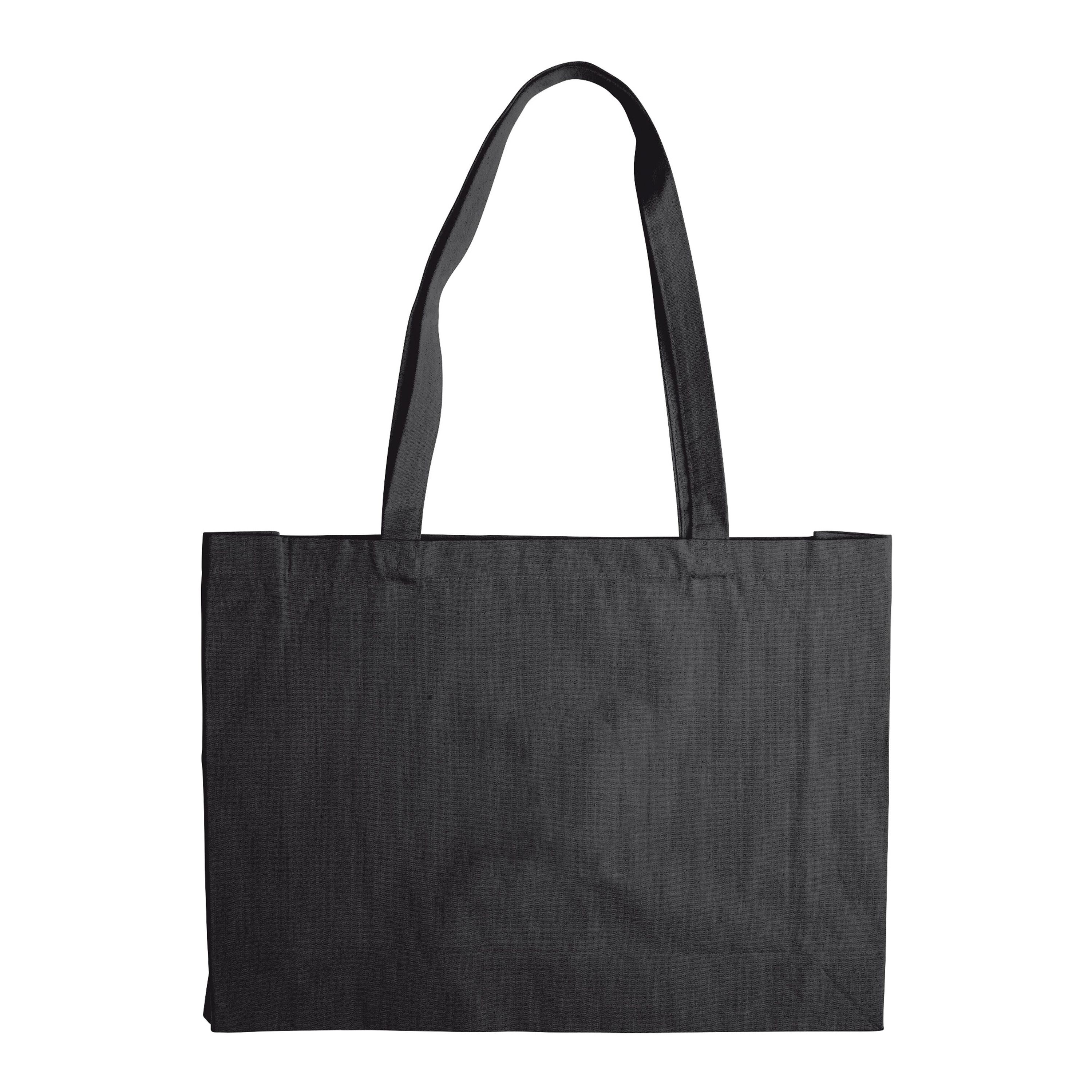 Umhängetasche canvas OEKO-TEX®270g/m² 45x10x33cm - schwarz-750