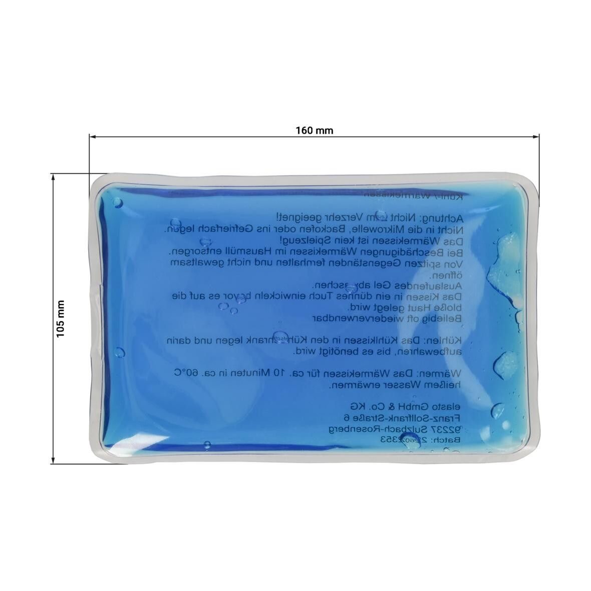 Kühl-/Wärmekissen Fresh, klein - transluzent-blau-823