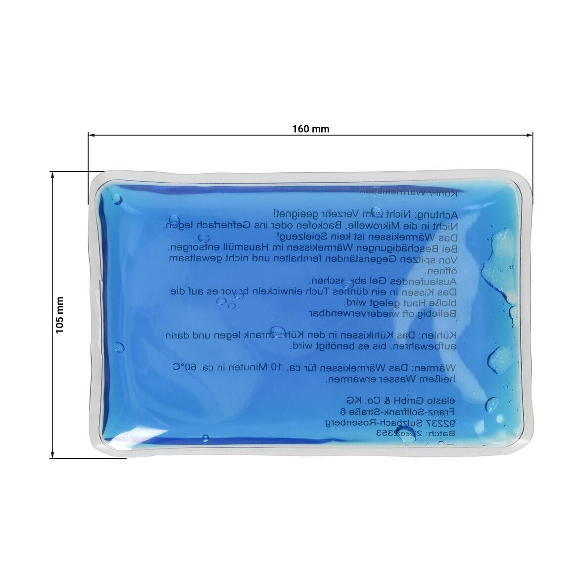 Kühl-/Wärmekissen Fresh, klein - transluzent-blau-823