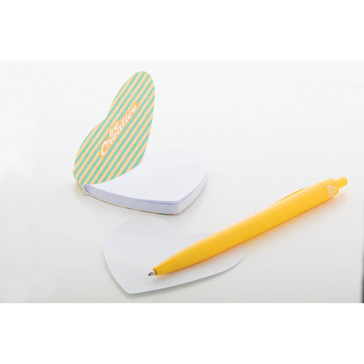 CreaStick Seed Heart Individueller Haftnotizblock - weiß-683