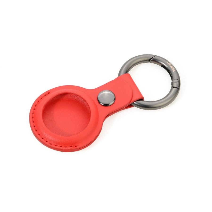 Schlüsselanhänger AIRTAG COVER - gunmetal - rot-458