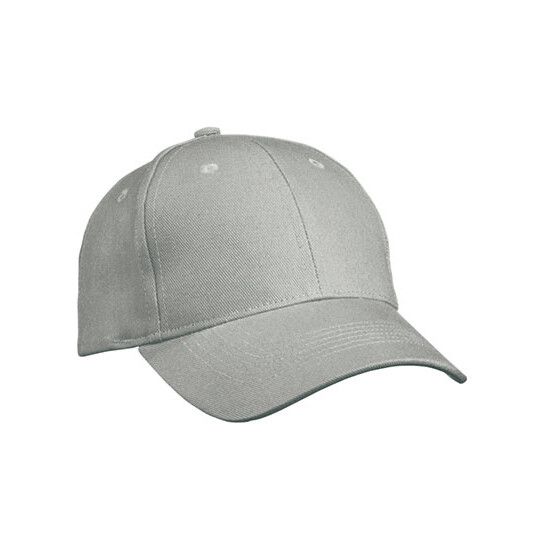 6 Panel Cap Heavy Cotton - light grey-735