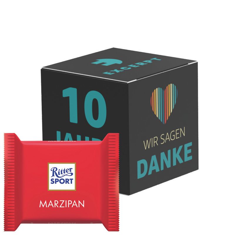 Werbewürfel, Ritter SPORT mini Marzipan-201