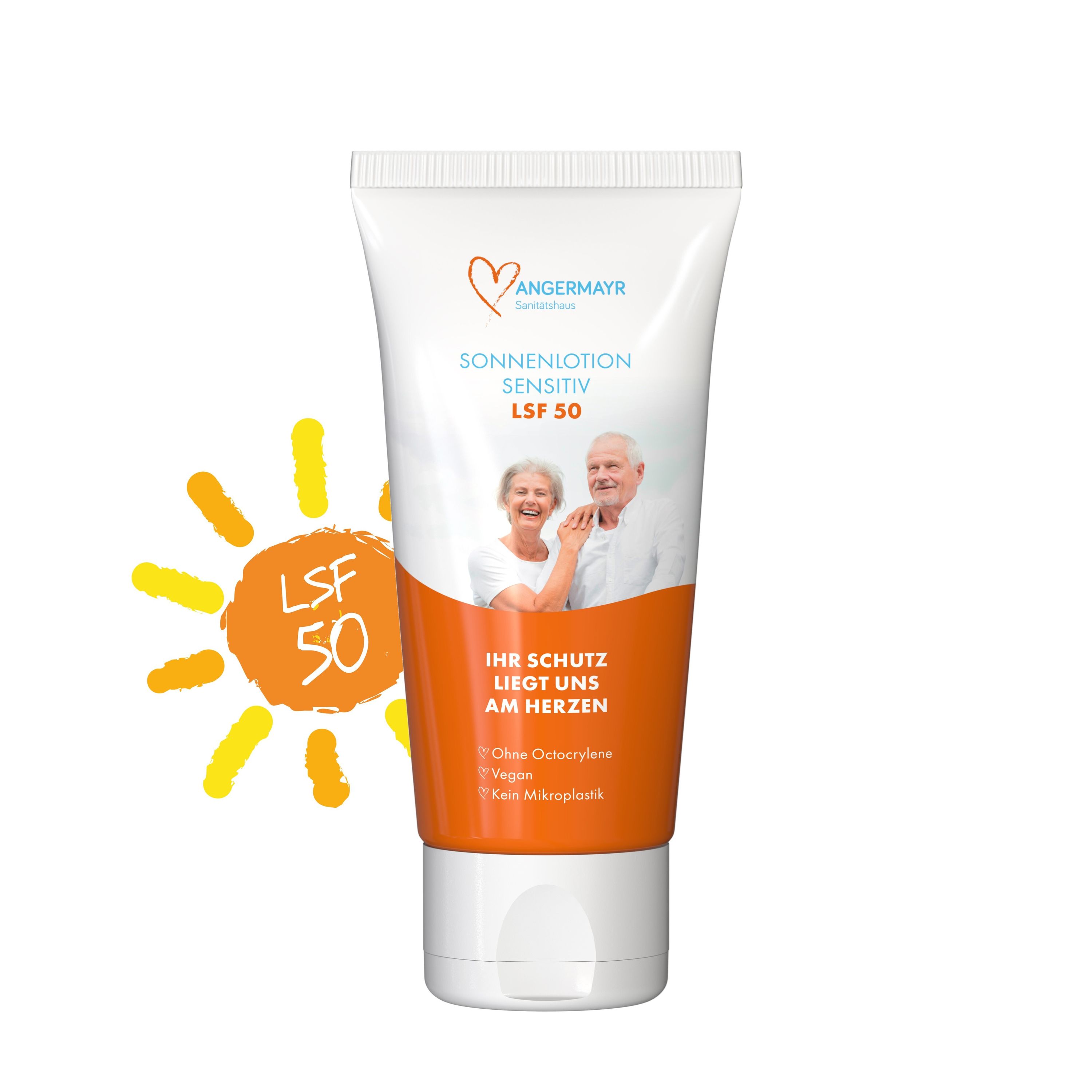 50 ml Tube Sonnenmilch LSF 50 (sensitiv) FullbodyPrint-460