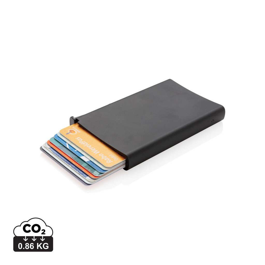 Aluminium RFID Kartenhalter - schwarz-729