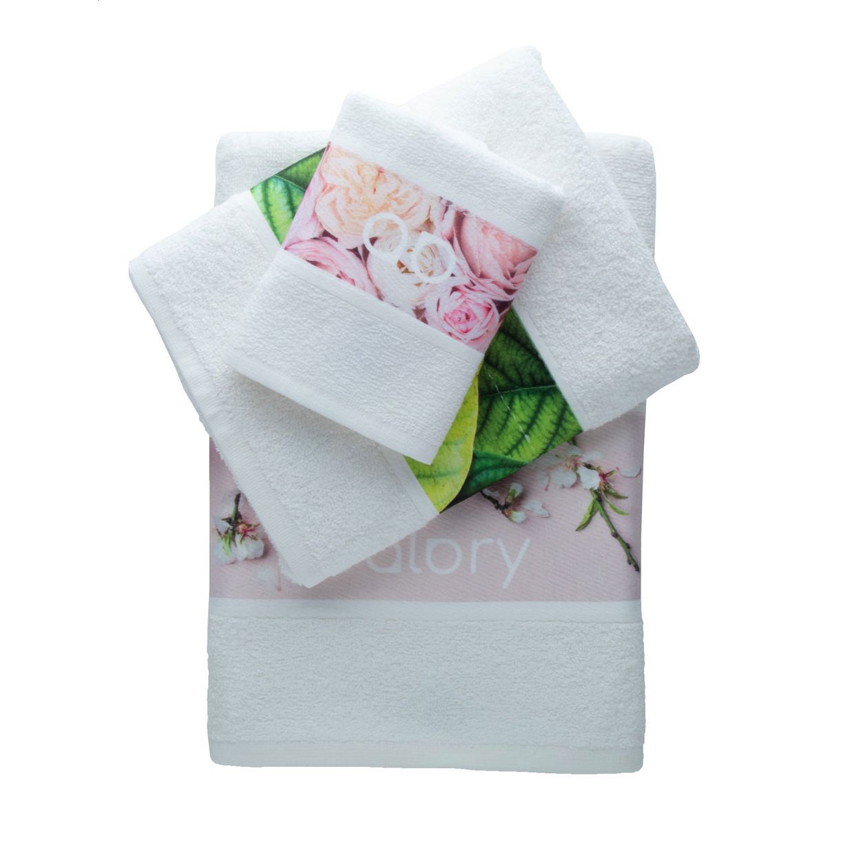 Tuch mit Sublimationsdruck Subowel L - weiß-456