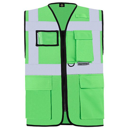 Executive Multifunctional Safety Vest Berlin - neon green-196