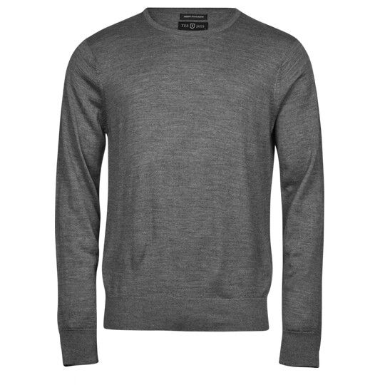 Men´s Crew Neck Sweater - grey melange-348