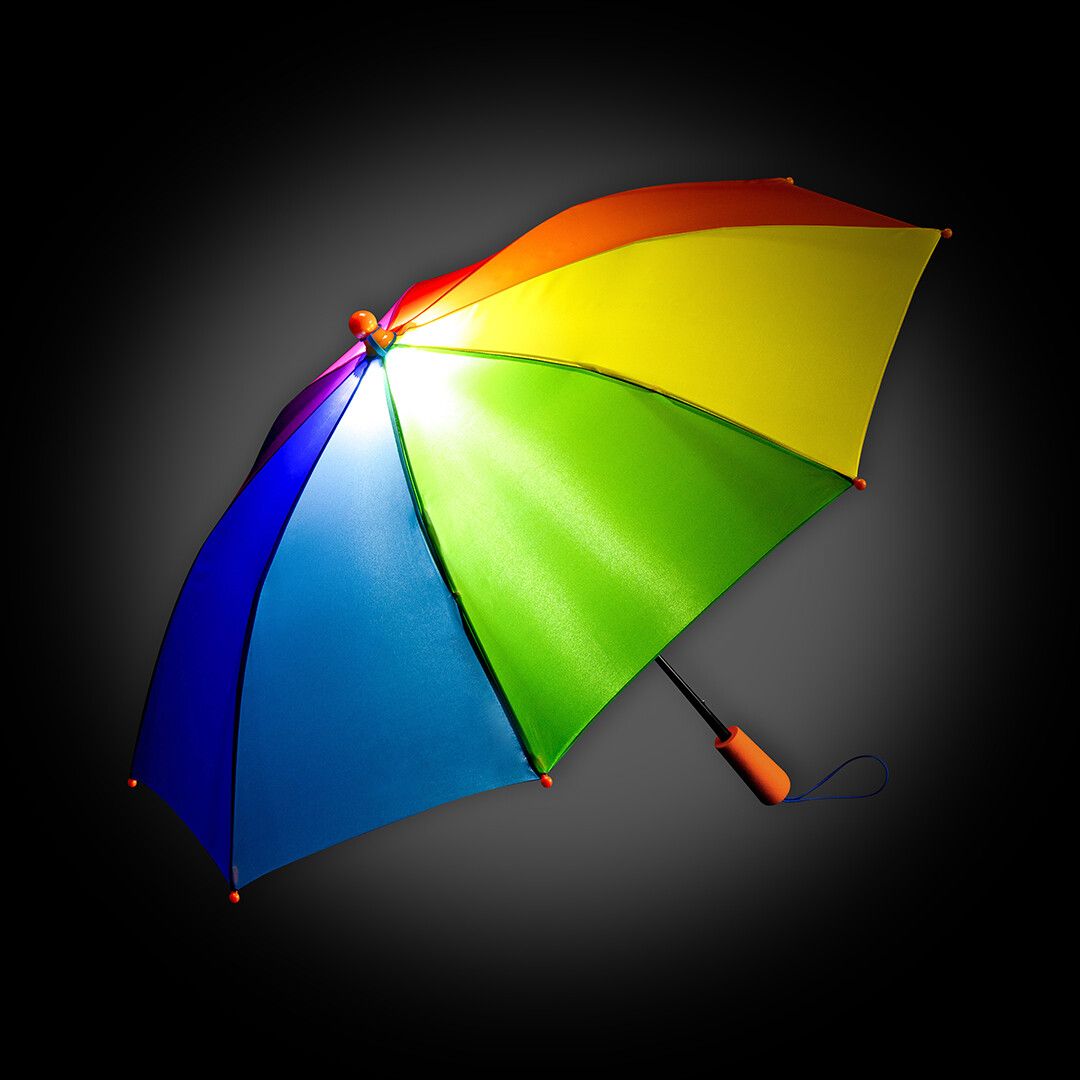 Stockschirm FARE® 4Kids Skylight® Ø88 cm - regenbogen-714