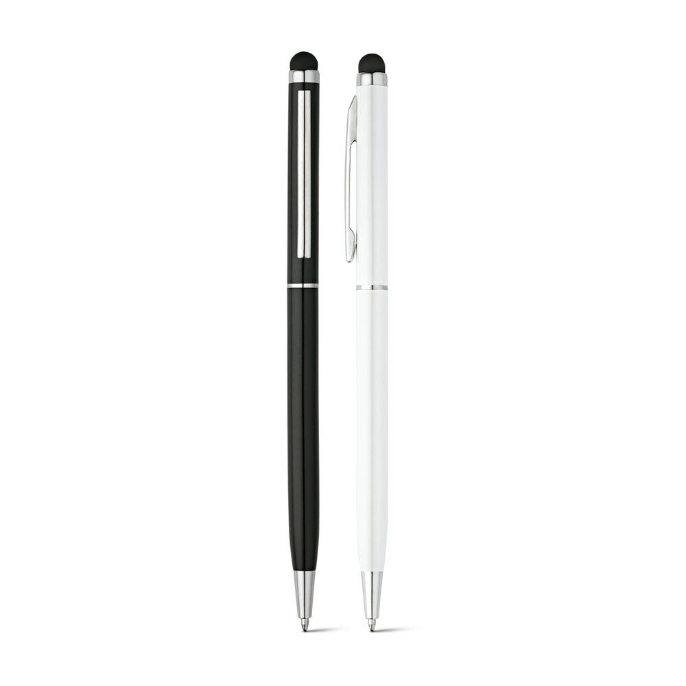 ZOE BK Kugelschreiber aus Aluminium mit Touchpen-Spitze - schwarz-62