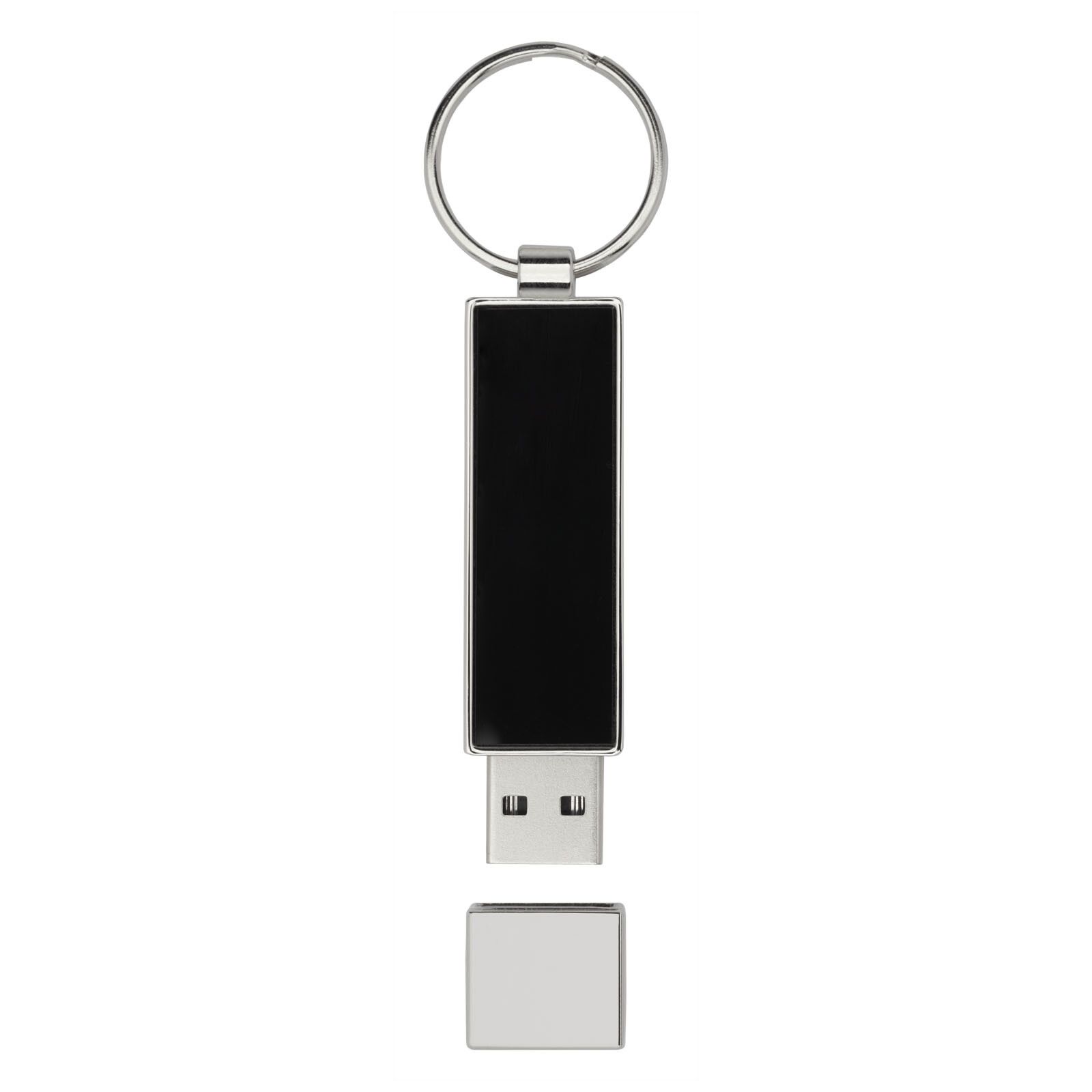 Rechteckiger Light Up USB Stick - silber - 1 GB-90