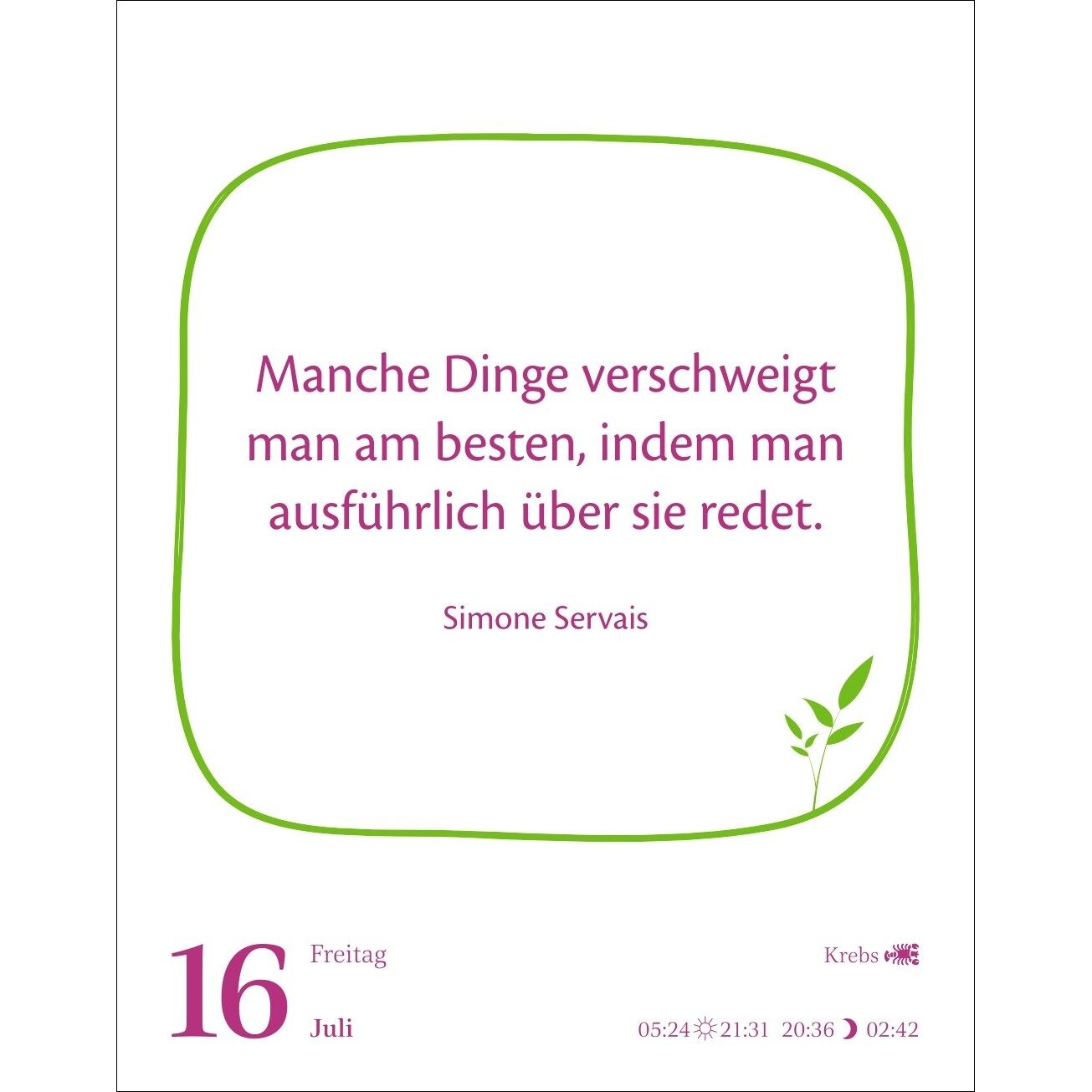 Heute ist dein Tag! Tagesabreißkalender-380