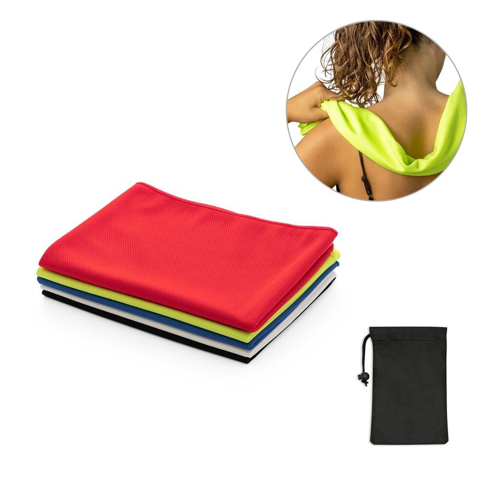 BERNAL Sporthandtuch aus recyceltem Polyester - rot-218