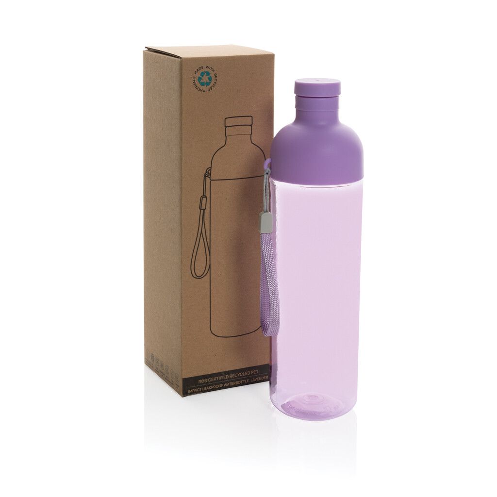 Impact auslaufsichere Wasserflasche aus RCS recyc. PET 600ml - lila-873
