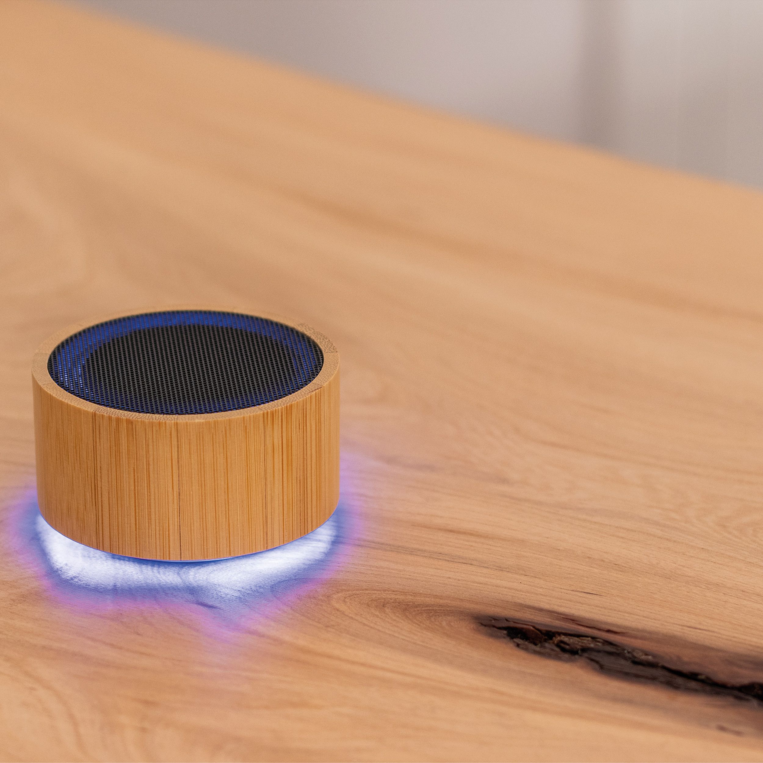 Bluetooth Lautsprecher mit Bambusummantelung - beige-437