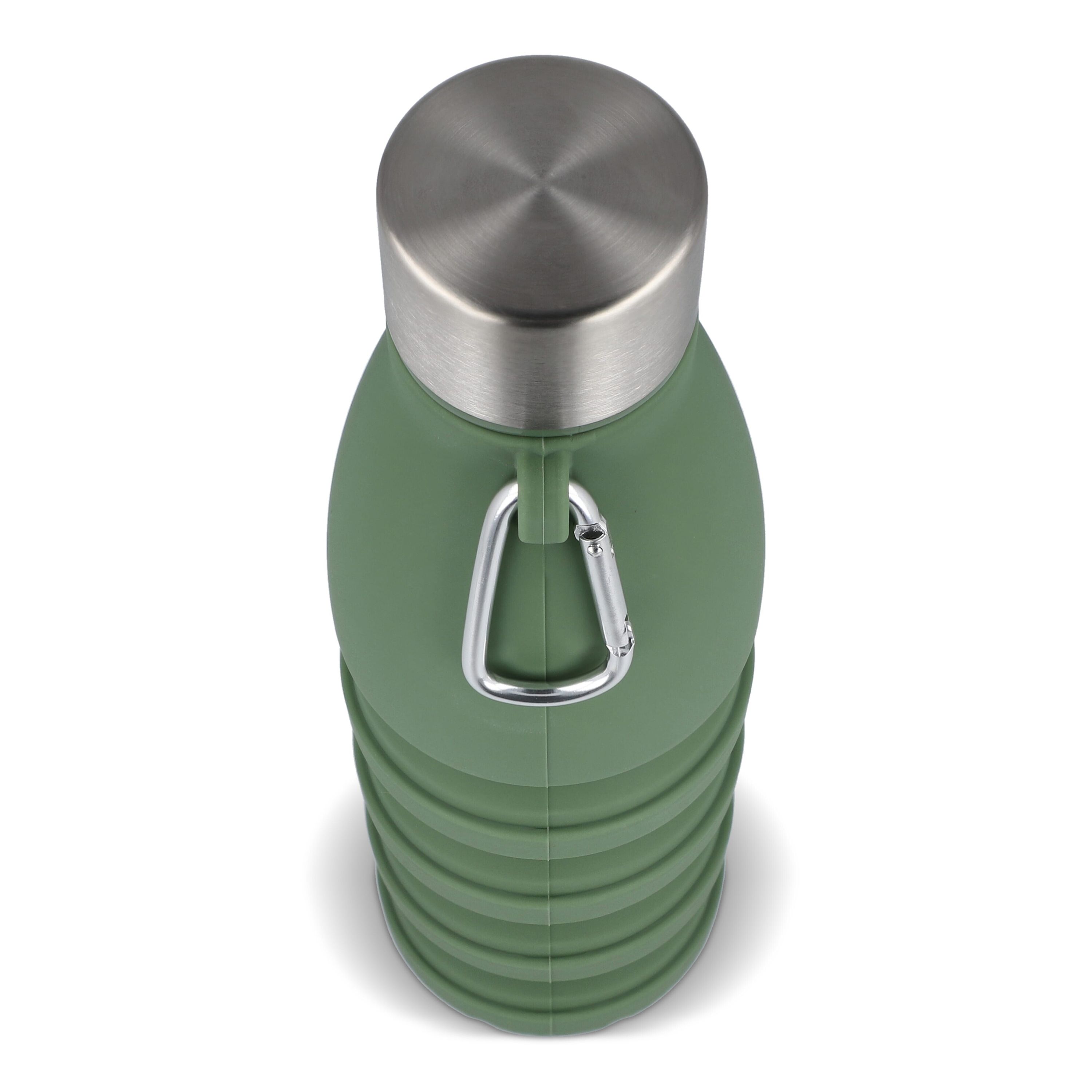 Faltbare Wasserflasche 550 ml - olivgrün-664