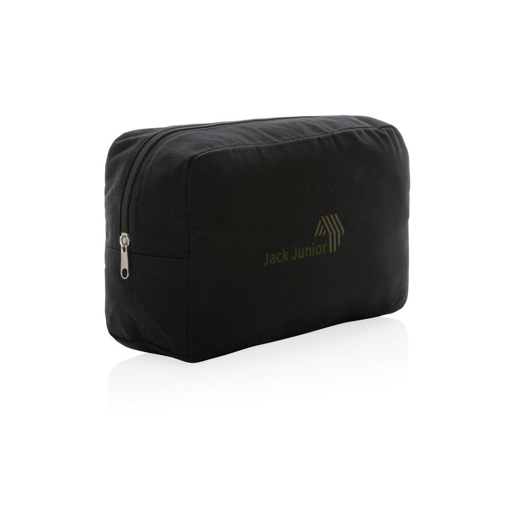 Impact Aware™ 285g/m² Kosmetiktasche aus ungefärbtem Canvas - schwarz-74