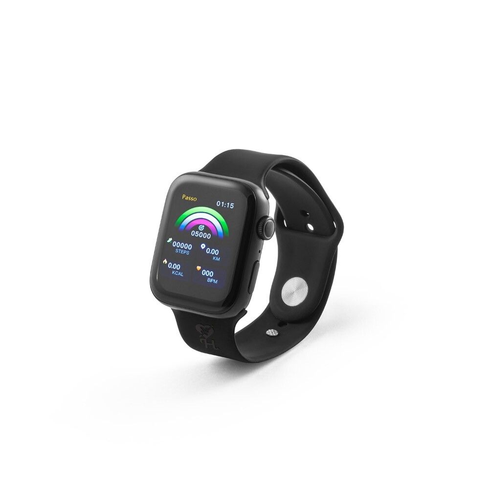 WILES Smartwatch mit 1,85-Zoll-Display, IPX4 - schwarz-761