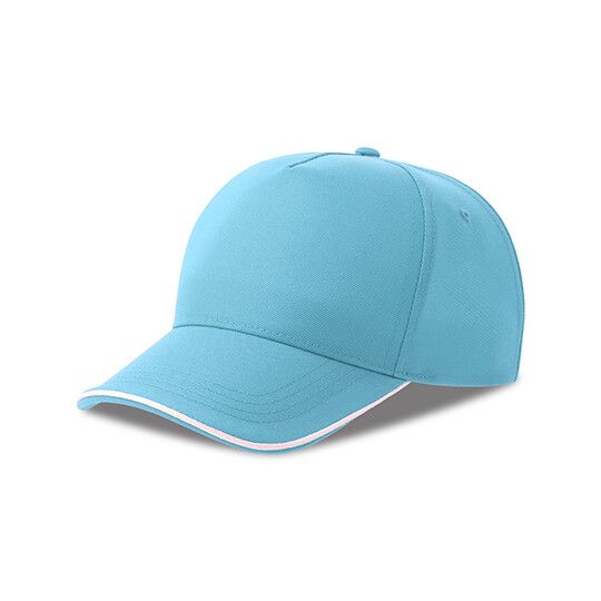 Recy Five Piping Cap - light blue - white-761