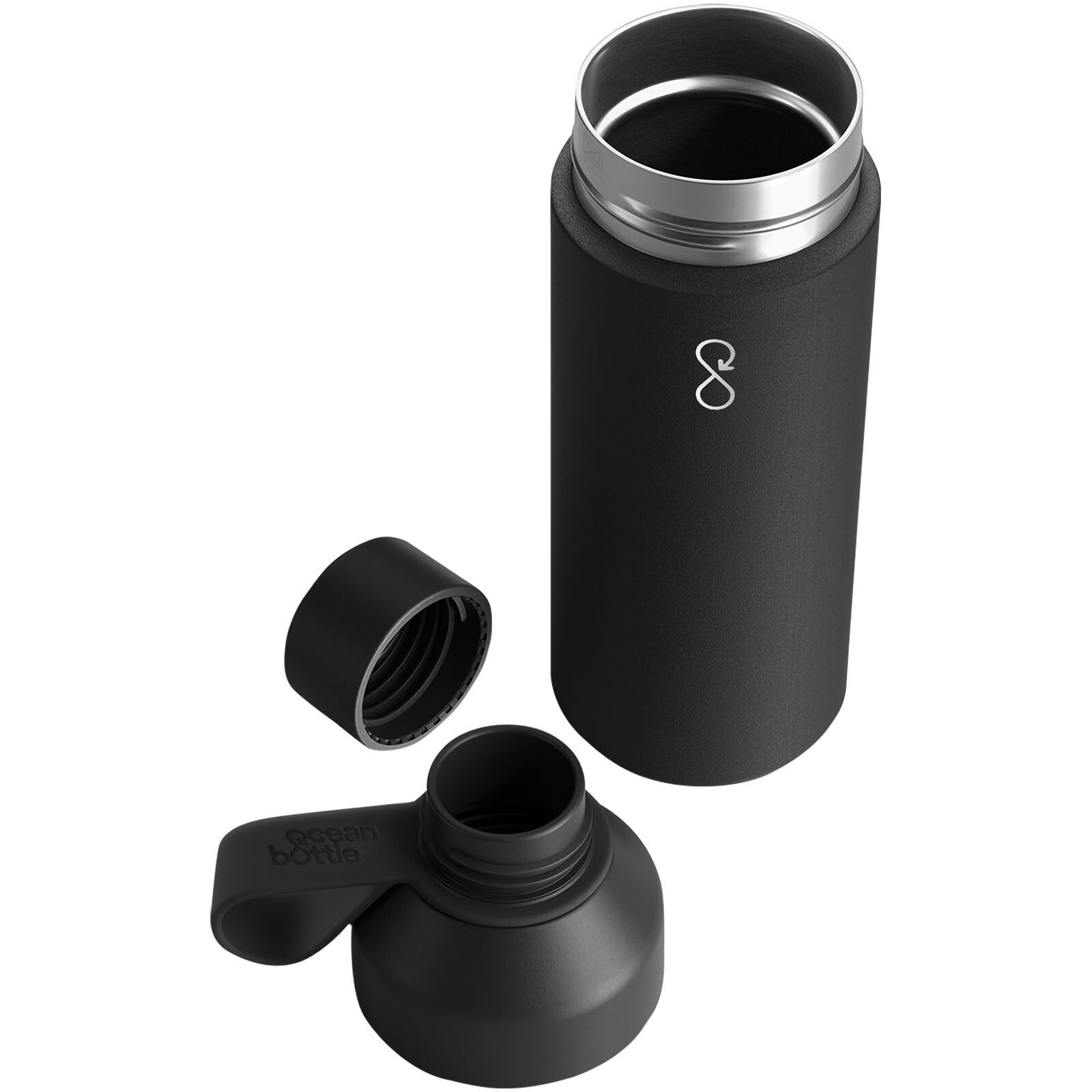 Ocean Bottle 500 ml vakuumisolierte Flasche - obsidian-schwarz-674