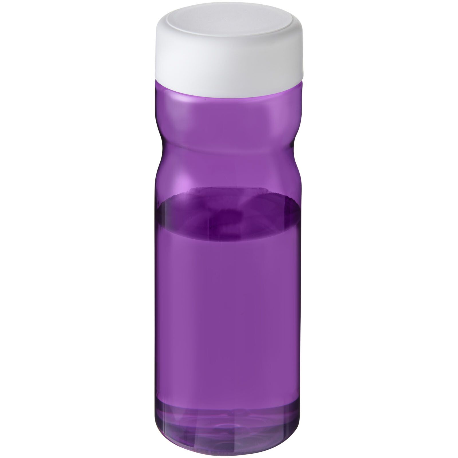 H2O Active Eco Base 650 ml Sportflasche mit Drehdeckel - lila -  weiss-483