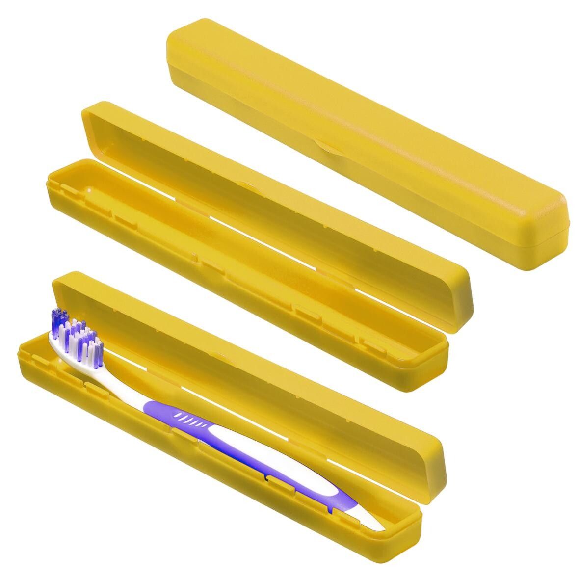 Schutzbox Zahnbürste - trend-gelb PP-64