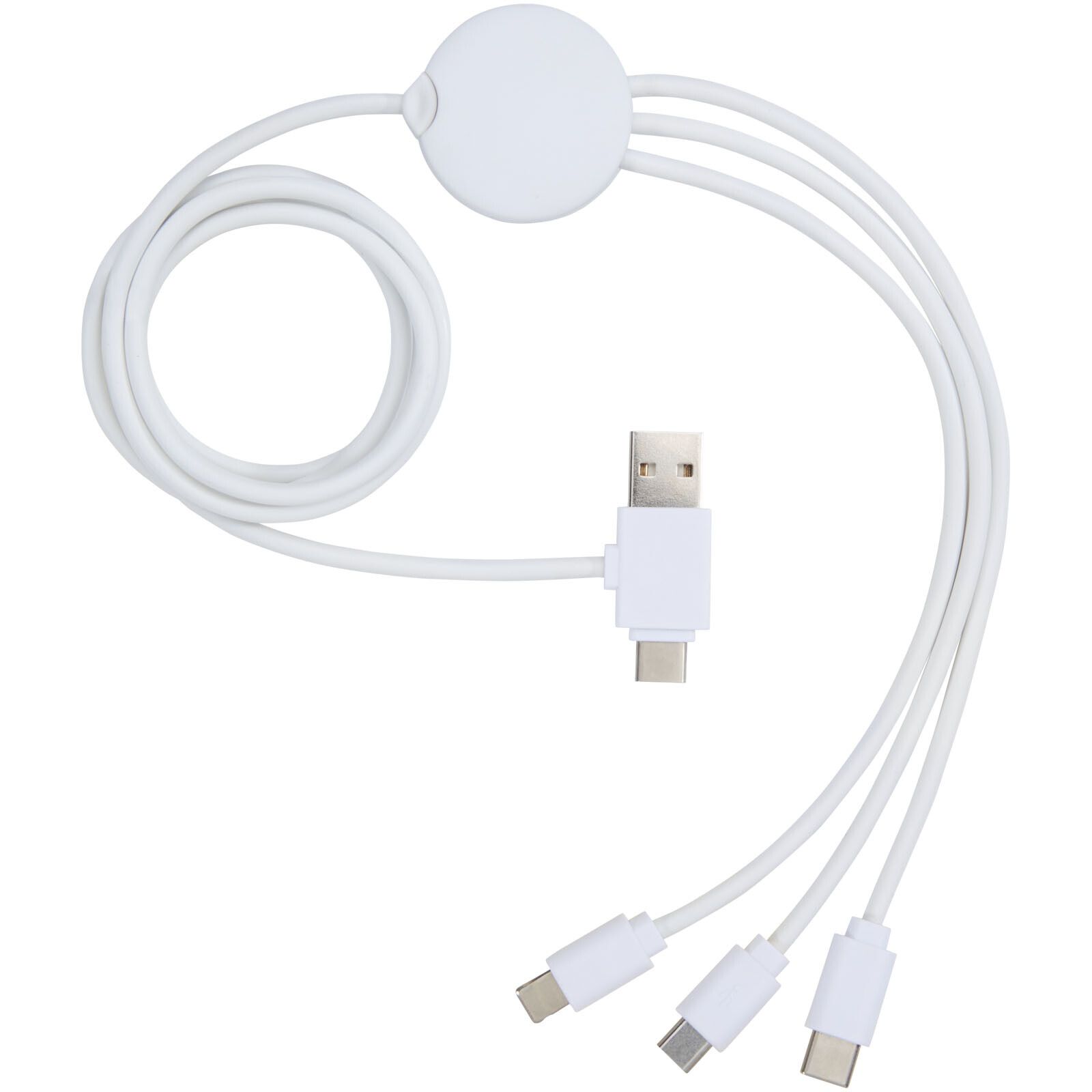 Pure 5-in-1-Ladekabel, antimikrobiell - weiss-624