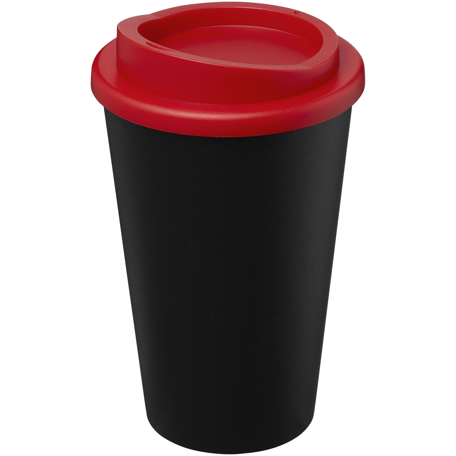 Americano Eco 350 ml recycelter Becher - schwarz -  rot-531