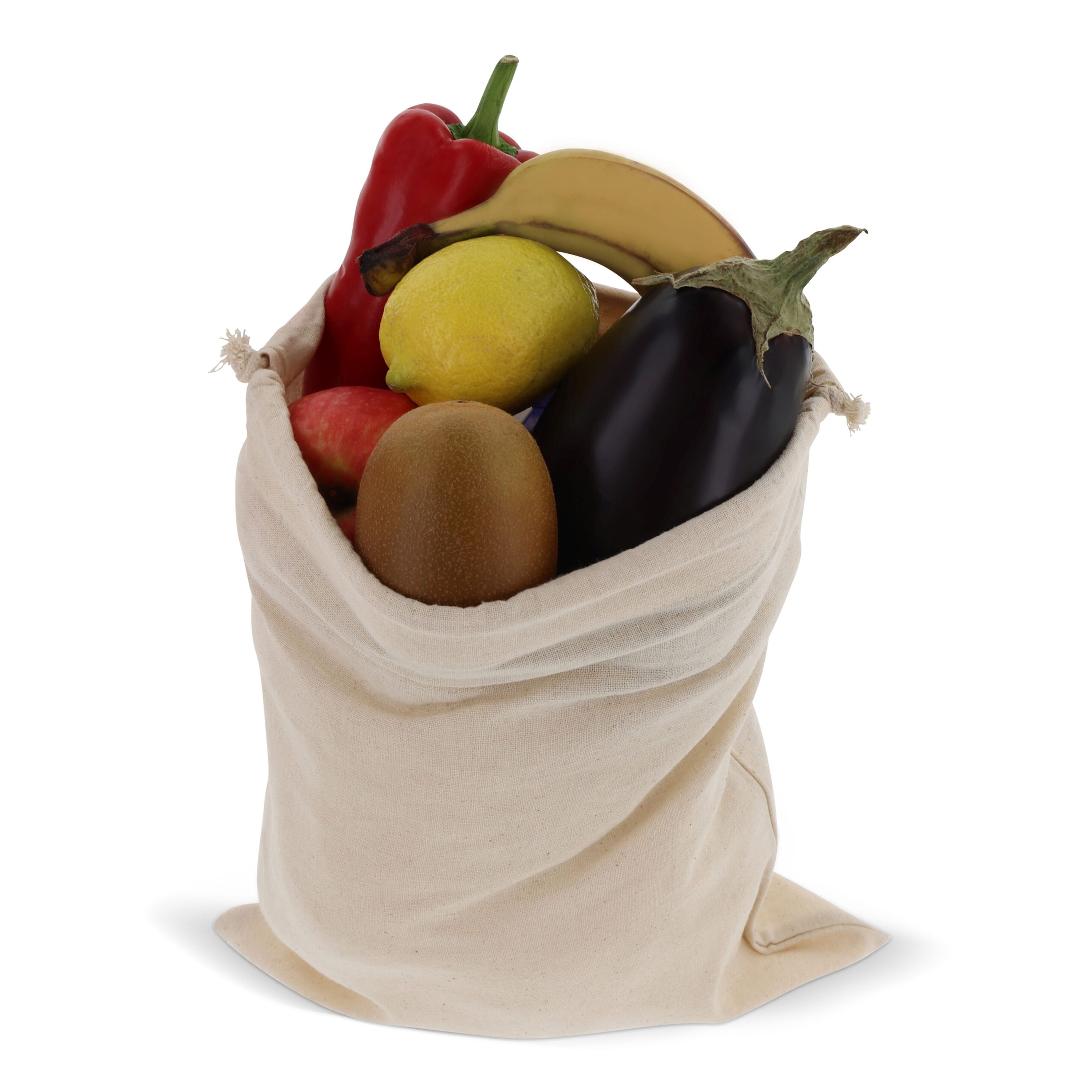 Zuziehbeutel OEKO-TEX® Baumwolle 140g/m² 30x45cm - natur-775