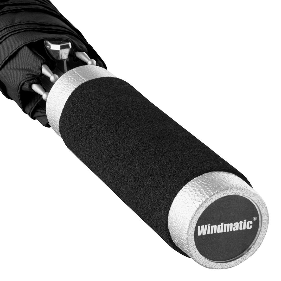 AC-Alu-Stockschirm Windmatic® mit waterSAVE® Bezug Ø105 cm - schwarz-215