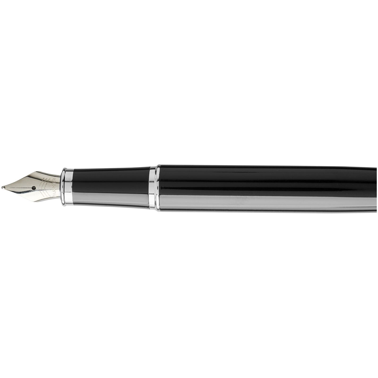 Parker IM Füllfederhalter (blaue Mine) - schwarz -  chrom-80