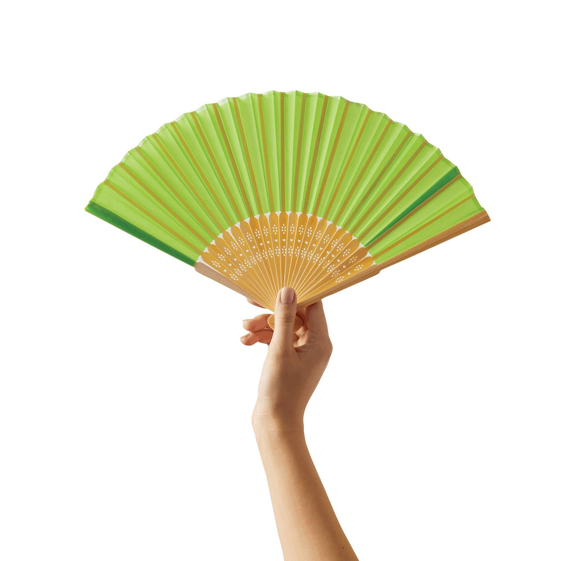 Faltbarer Fächer BAMBOO COOL - grün-655