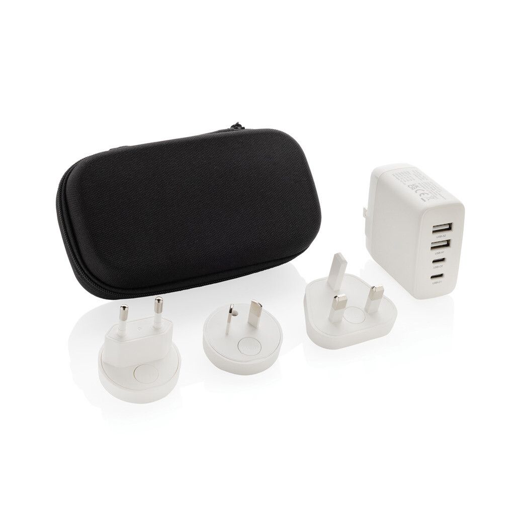 TravelCharge Pro Reiseladegerät mit USB-C aus RCS rec. ABS - weiß-873