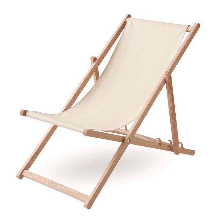 Liegestuhl Holz HONOPU - beige-627