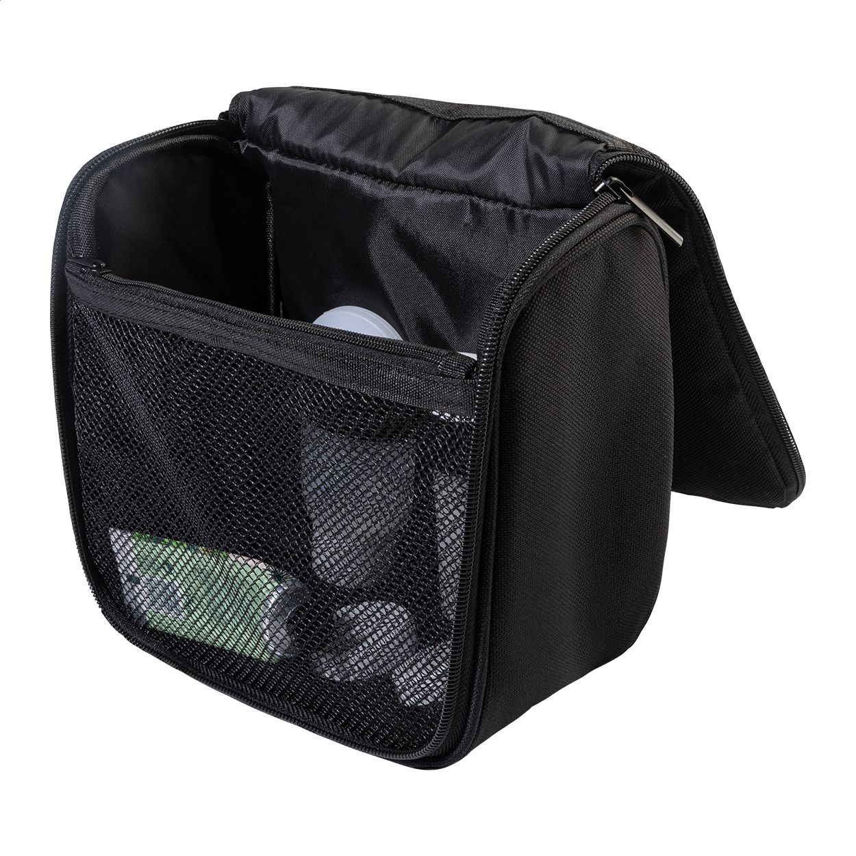Susity RPET Kosmetiktasche zum Hängen - schwarz-940