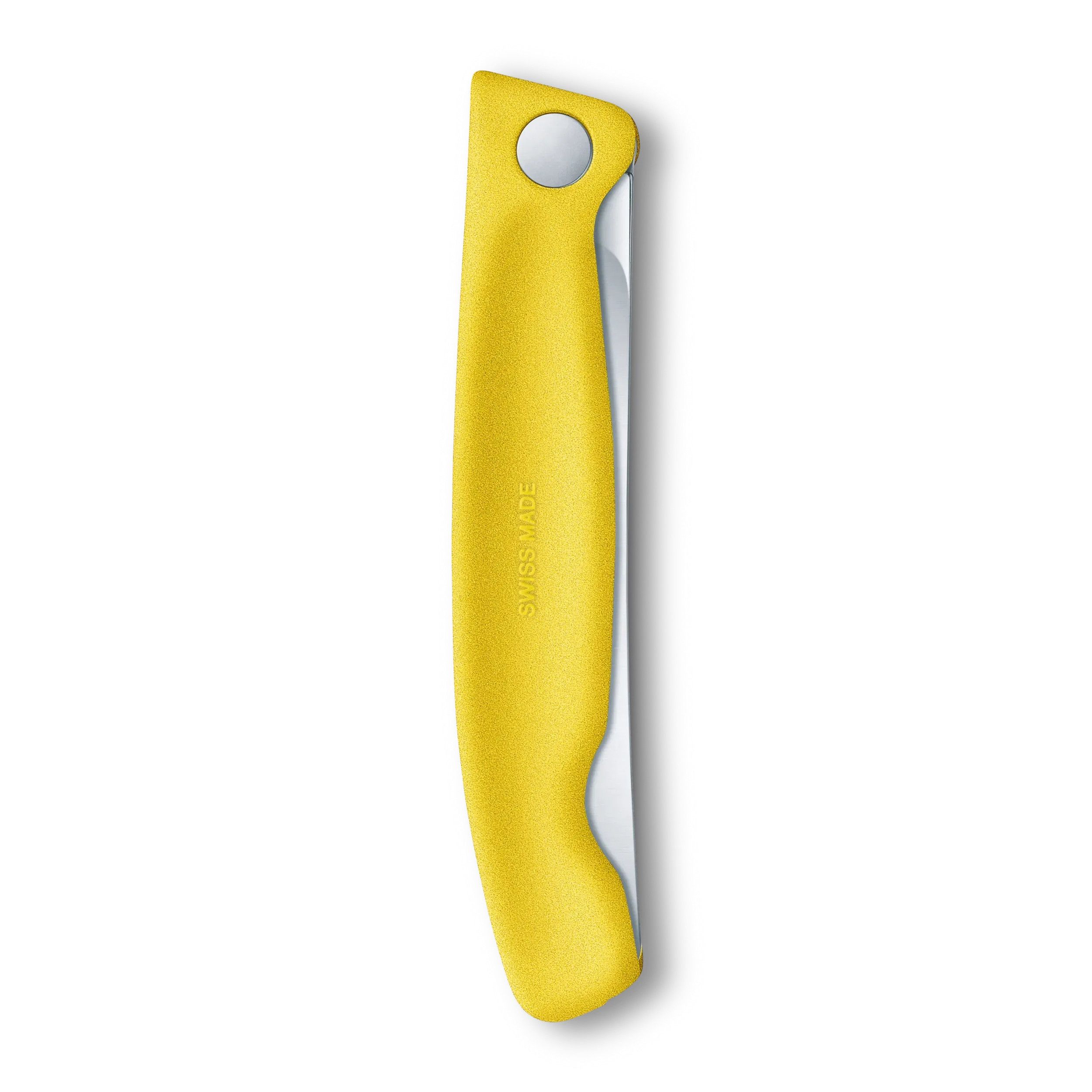 Swiss Classic Picknick Messer mit Wellenschliff - gelb-903