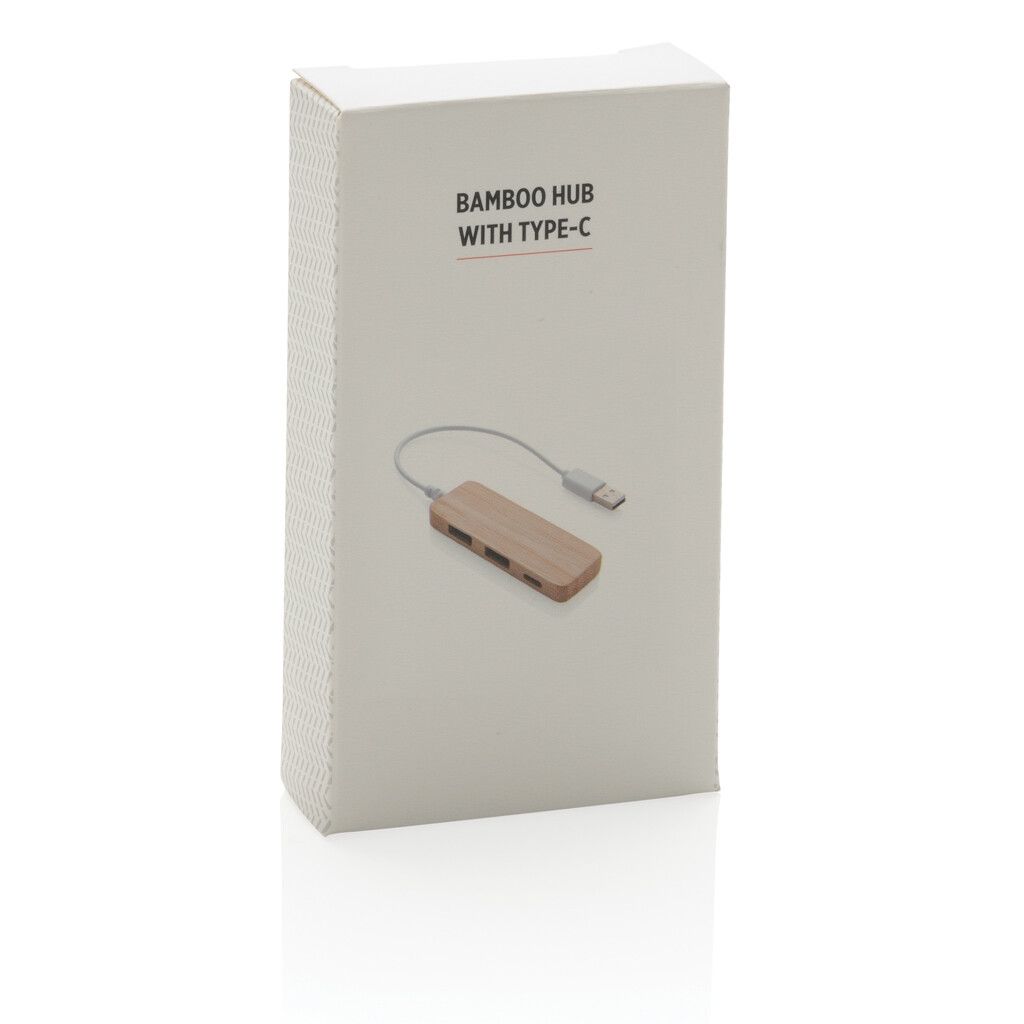 Bambus-Hub mit Type-C - braun-902