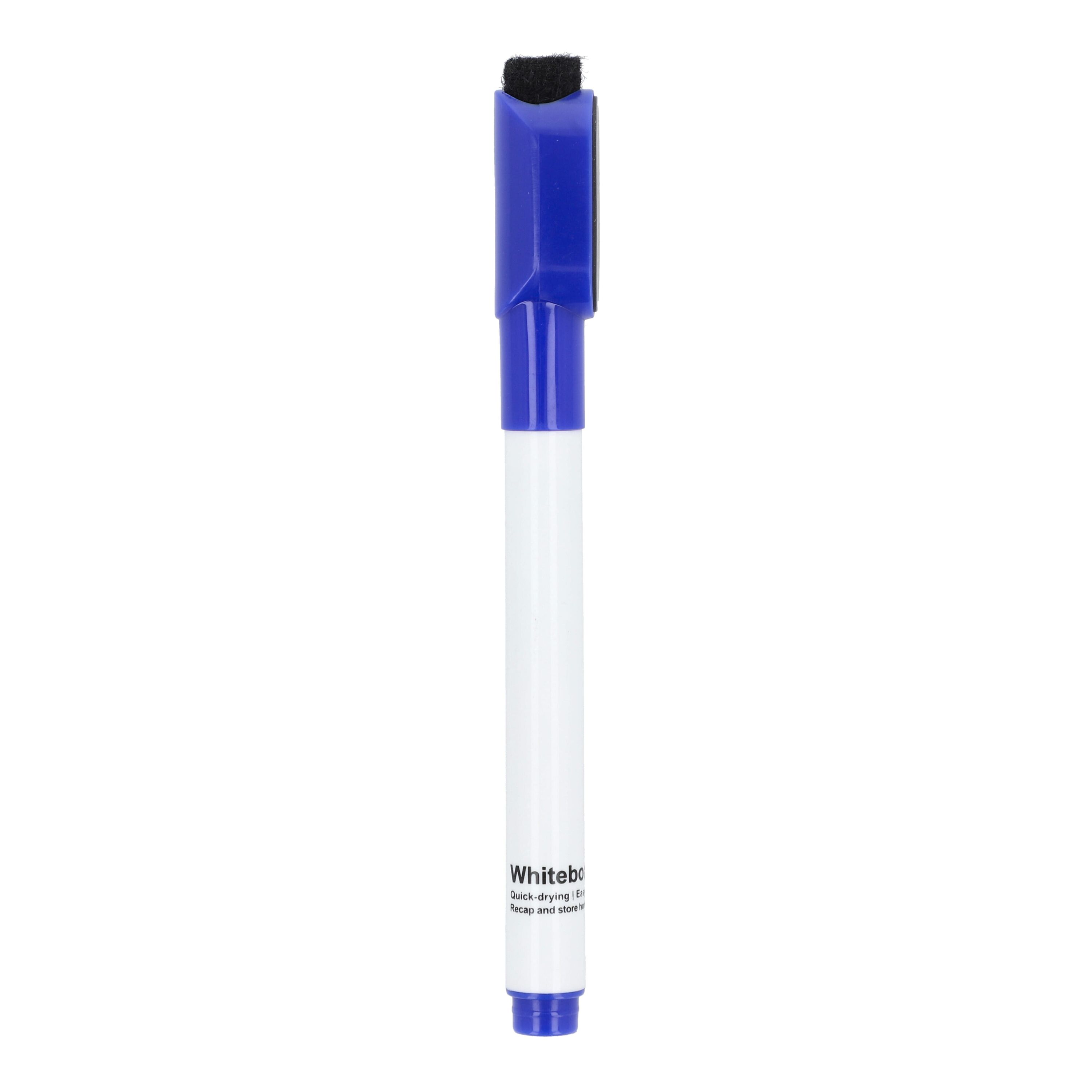 Whiteboard-Marker mit Magnet und Wischer - blau-293