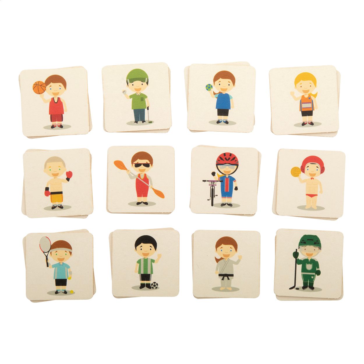 Peppermor Individuelles Memory-Spiel Sportarten - natur-341