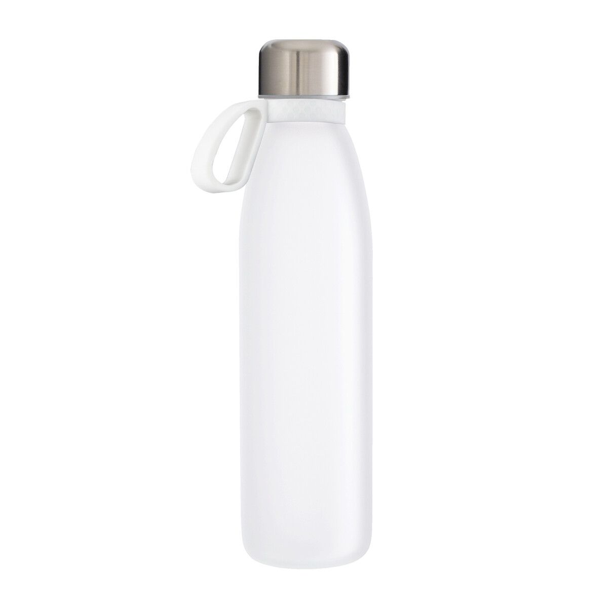 Trinkflasche TOULON GLASS mit Ring - weiß - weiß-678