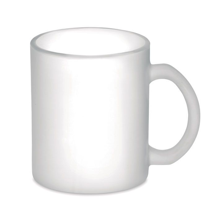 Kaffeebecher aus Glas 300 ml SUBLIMATT - transparent weiß-452