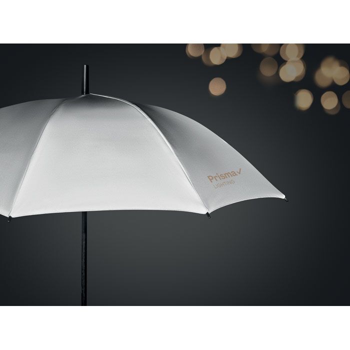 Reflektierender Regenschirm VISIBRELLA - mattsilber-403