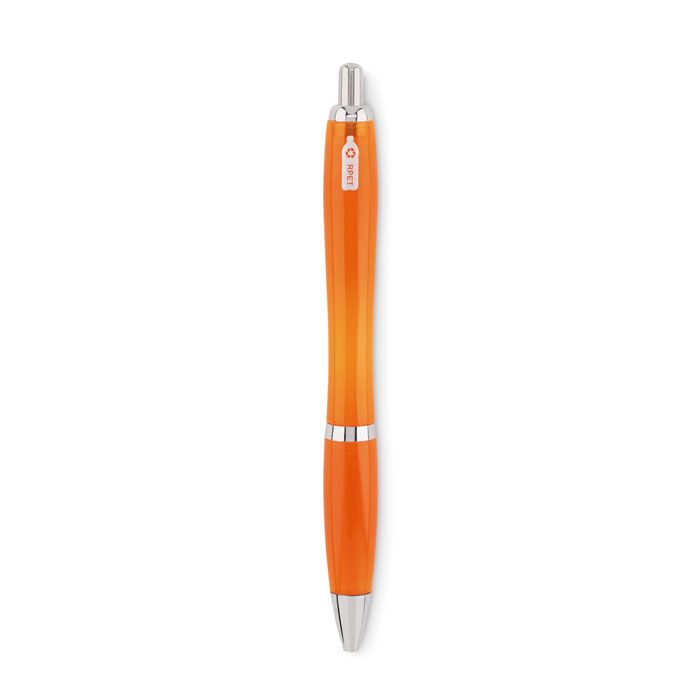 Druckkugelschreiber RPET RIO RPET - transparent orange-866