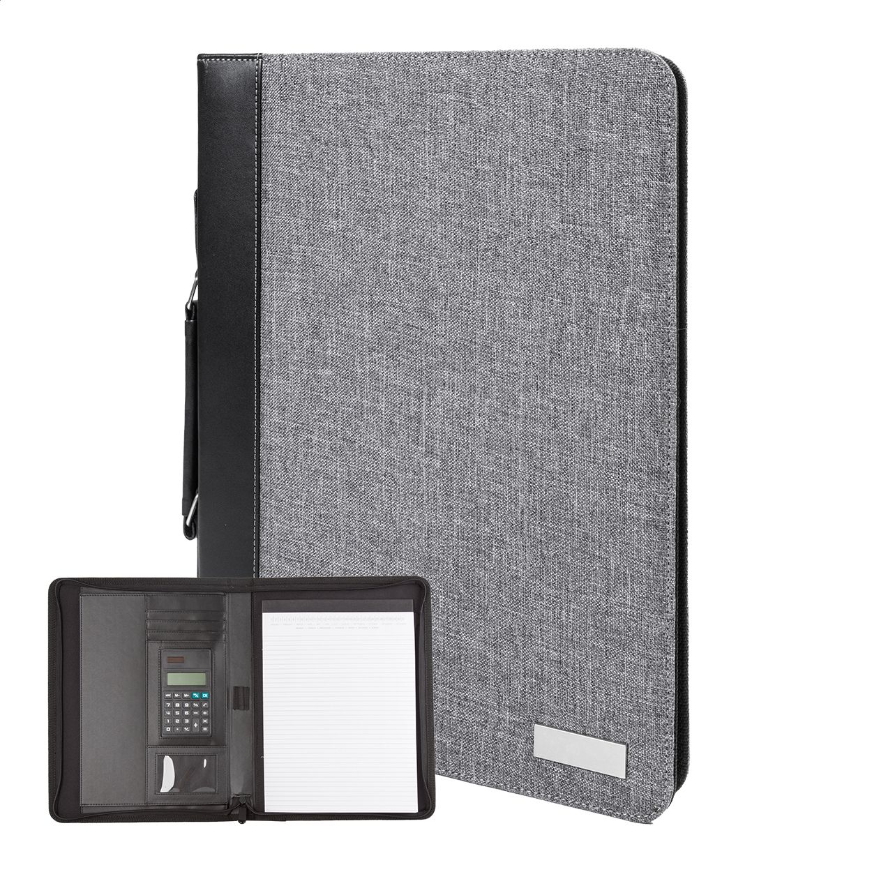 Dokumentenmappe Smokey Zip - grau-311