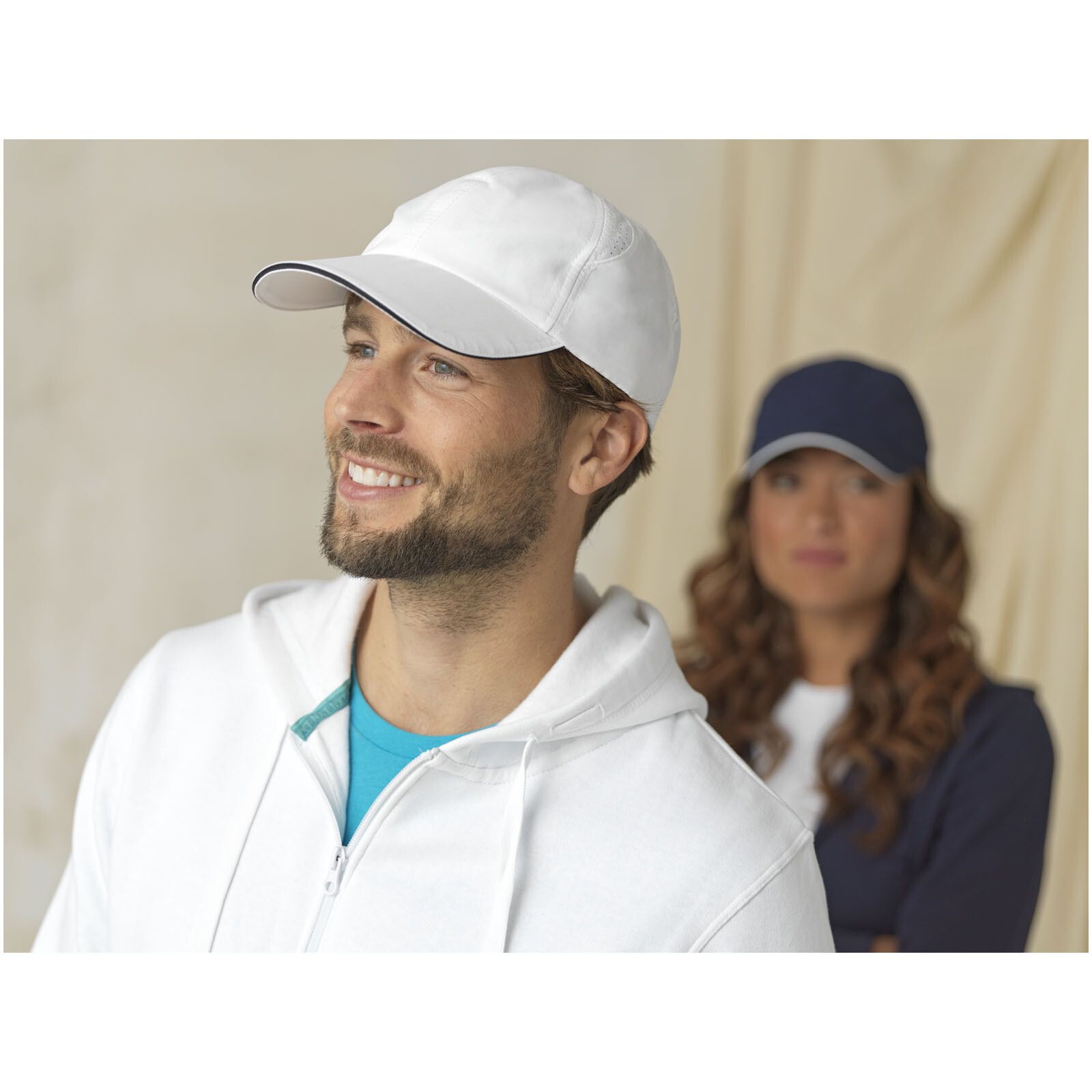 Morion GRS recycelte Cool Fit Cap mit sechs Segmenten - navy - 0-514