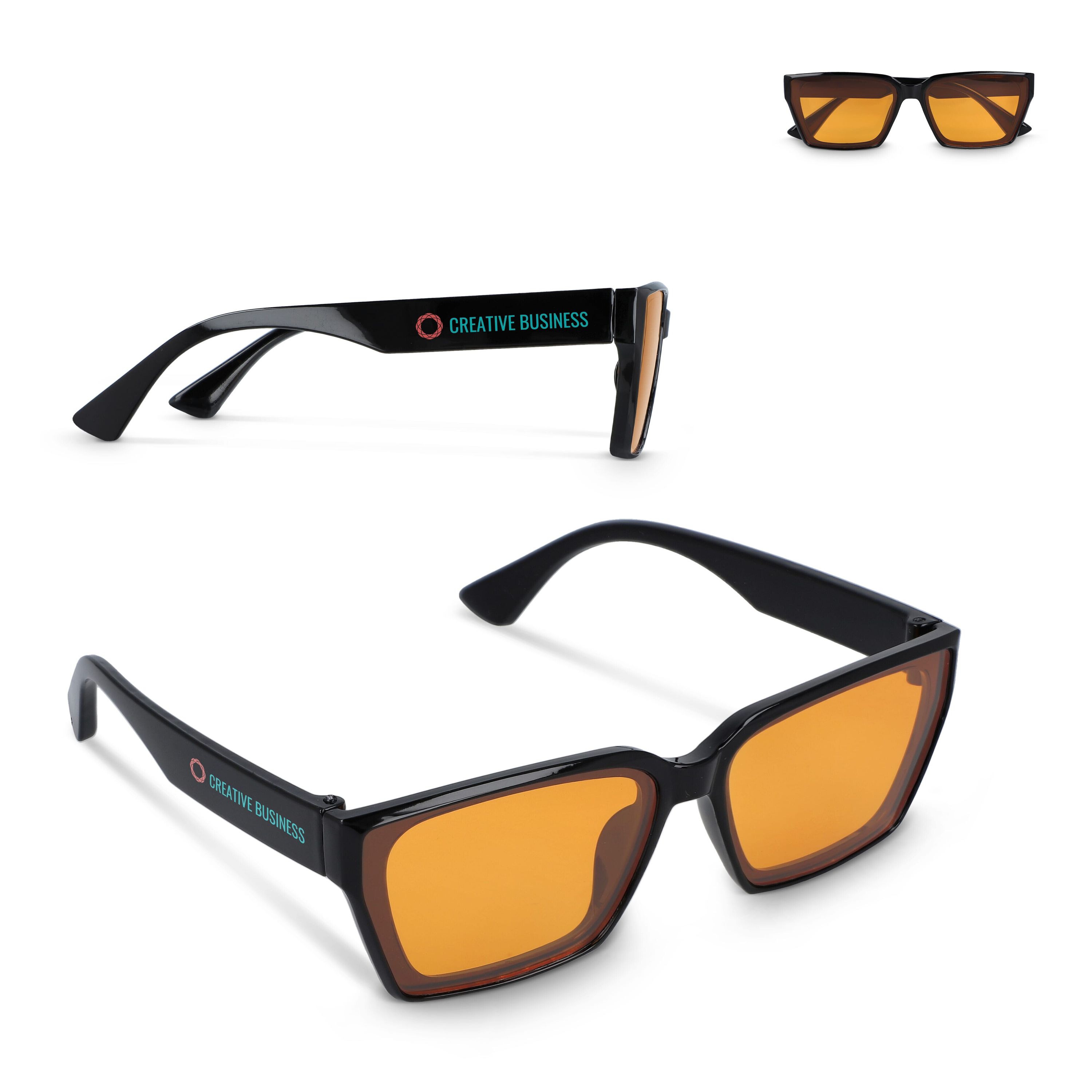 Mila Sonnenbrille UV400 - schwarz - orange-806