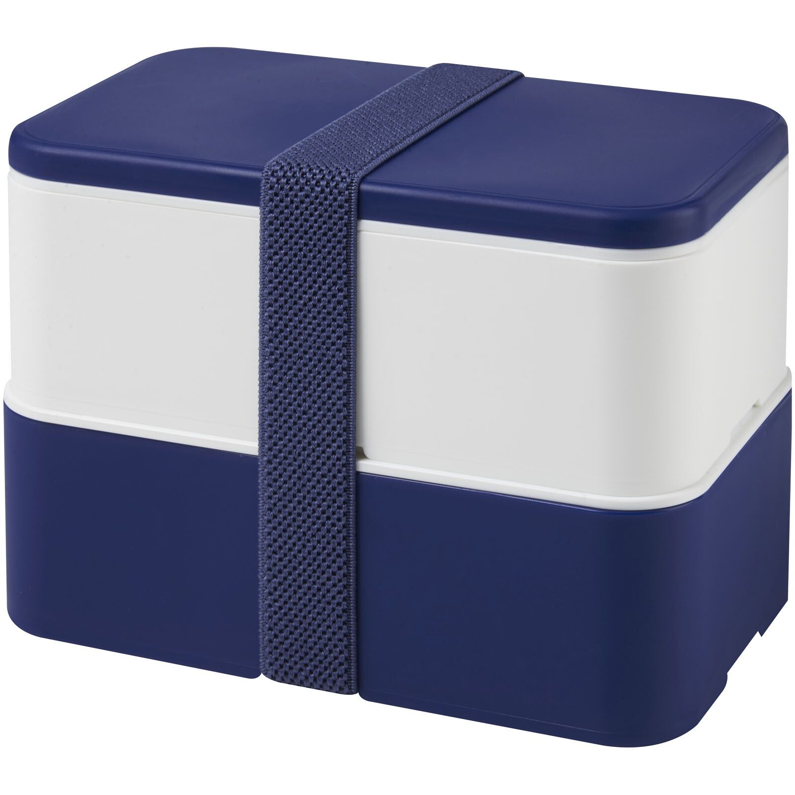 MIYO 700+700 ml Doppel-Lunchbox - blau -  weiss -  blau-276